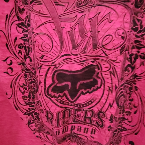 Fox Brand shirt size Large pink - Picture 3 of 4
